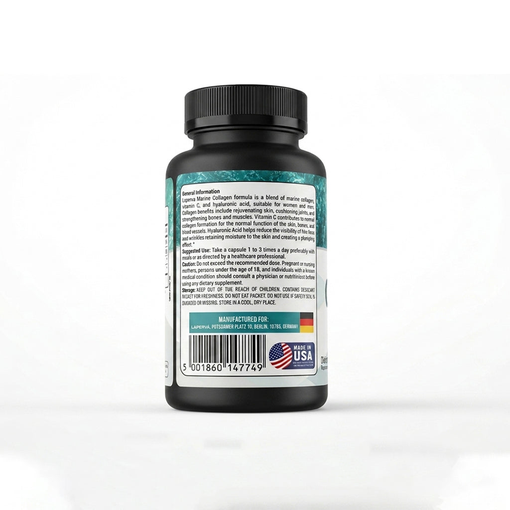 Laperva Marine Collagen 1350mg – Skin Hydration, Anti-Aging & Joint Support (90 Veggie Capsules)