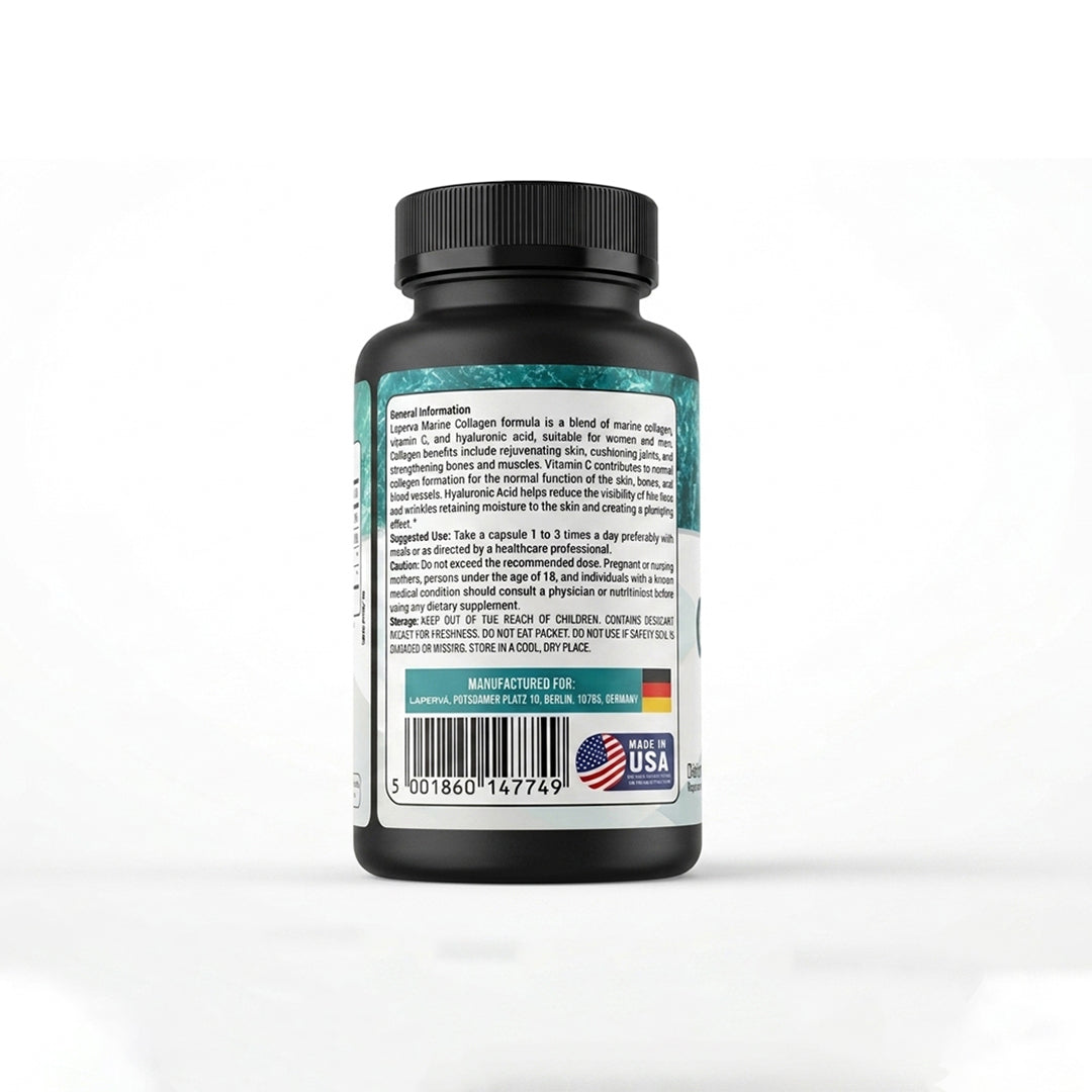 Laperva Marine Collagen 1350mg – Skin Hydration, Anti-Aging & Joint Support (90 Veggie Capsules)