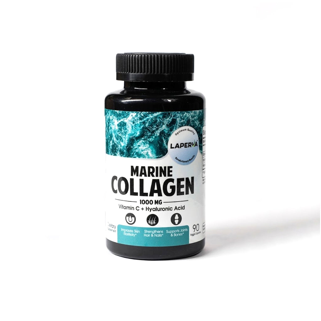 Laperva Marine Collagen 1350mg – Skin Hydration, Anti-Aging & Joint Support (90 Veggie Capsules)