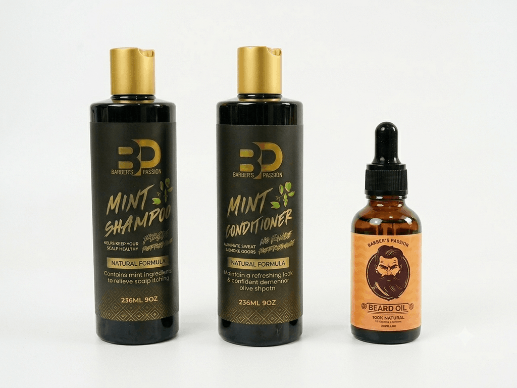 Grooming Trio (Beard Oil + Shampoo + Conditioner)