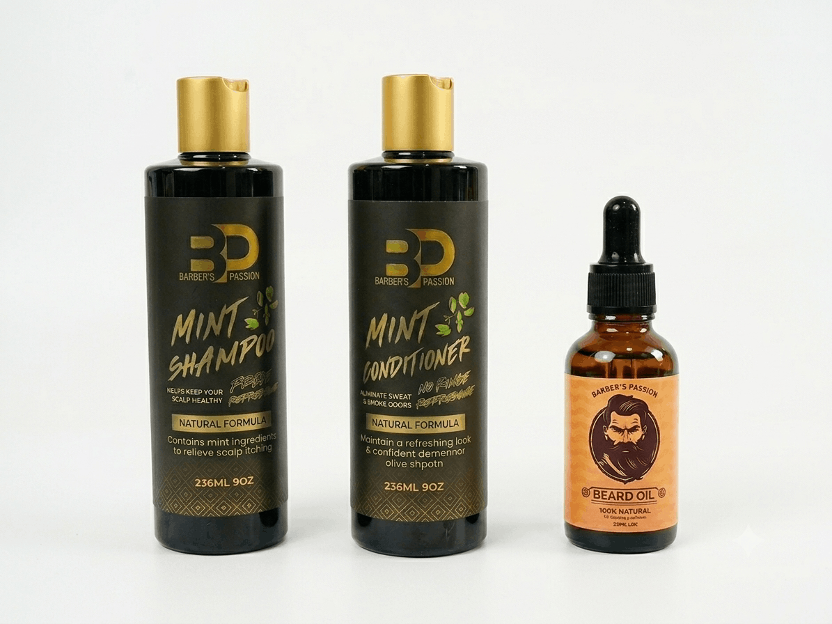 Grooming Trio (Beard Oil + Shampoo + Conditioner)