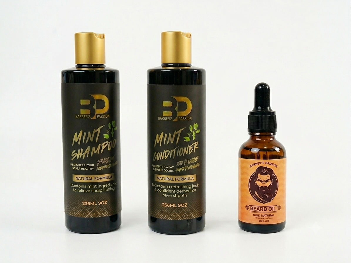 Grooming Trio (Beard Oil + Shampoo + Conditioner)