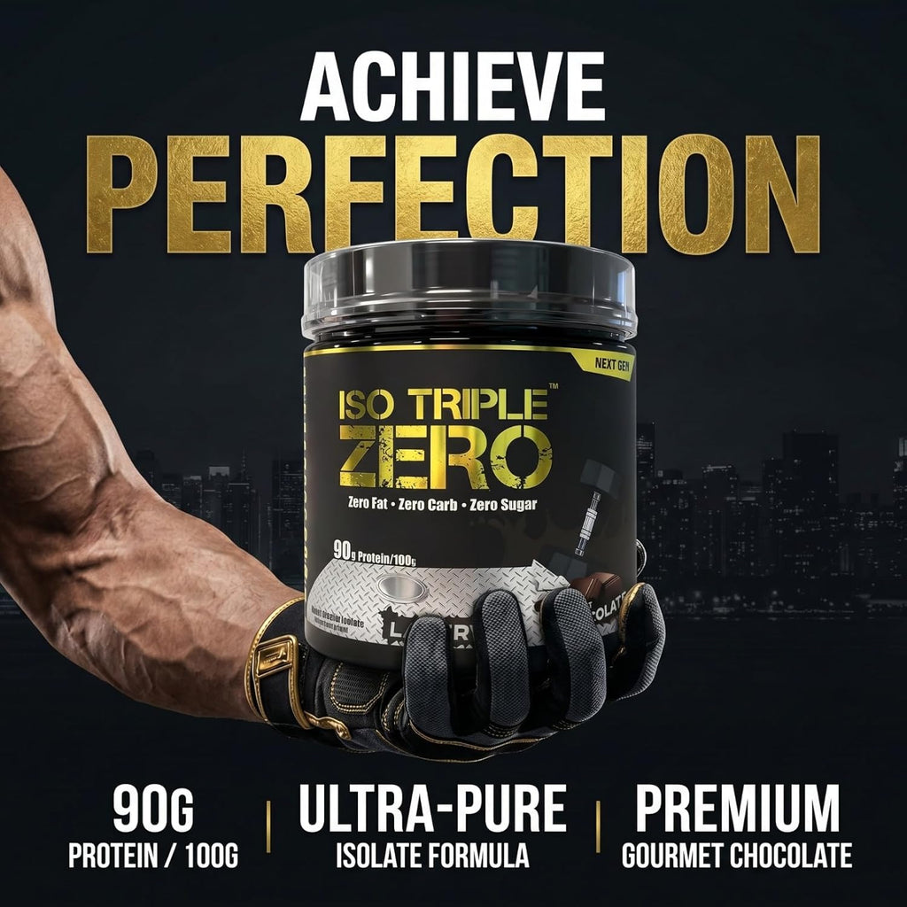 Laperva Iso Triple Zero Next Generation Whey Protein – Lean Muscle Growth & Recovery – Gourmet Chocolate