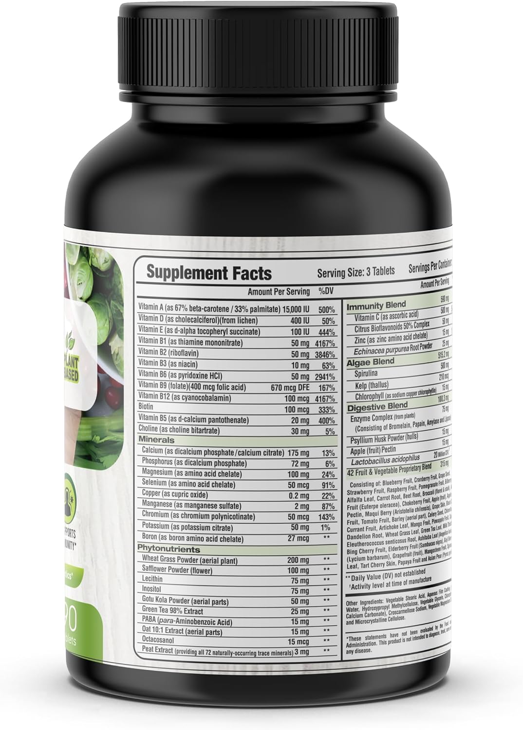 Laperva Plant-Based Multivitamin – Immune Support & Cellular Energy (90 Vegan Tablets)