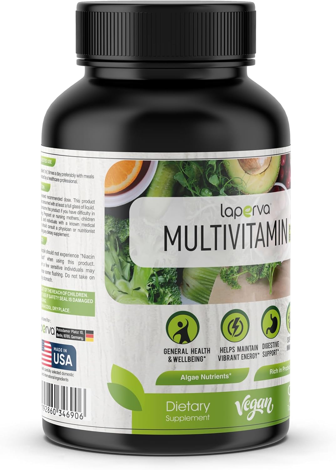 Laperva Plant-Based Multivitamin – Immune Support & Cellular Energy (90 Vegan Tablets)