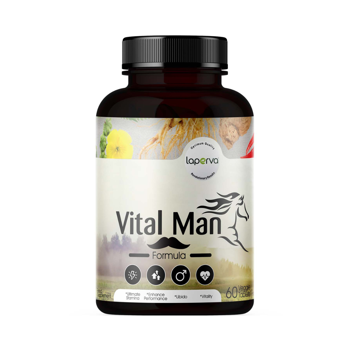 Laperva Vital Man – Testosterone, Stamina & Nitric Oxide Support (60 Tablets)
