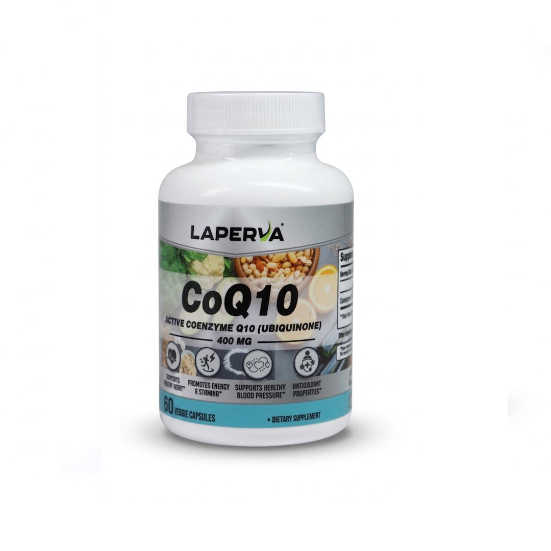 Laperva CoQ10 400mg – Cardiovascular Health, Cellular Energy & Fertility (60 Veggie Capsules)