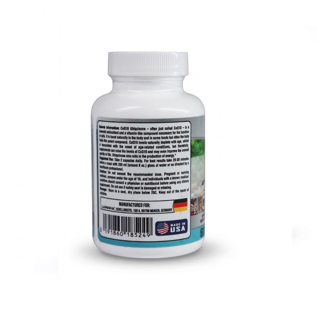 Laperva CoQ10 400mg – Cardiovascular Health, Cellular Energy & Fertility (60 Veggie Capsules)