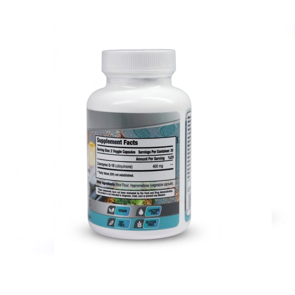 Laperva CoQ10 400mg – Cardiovascular Health, Cellular Energy & Fertility (60 Veggie Capsules)