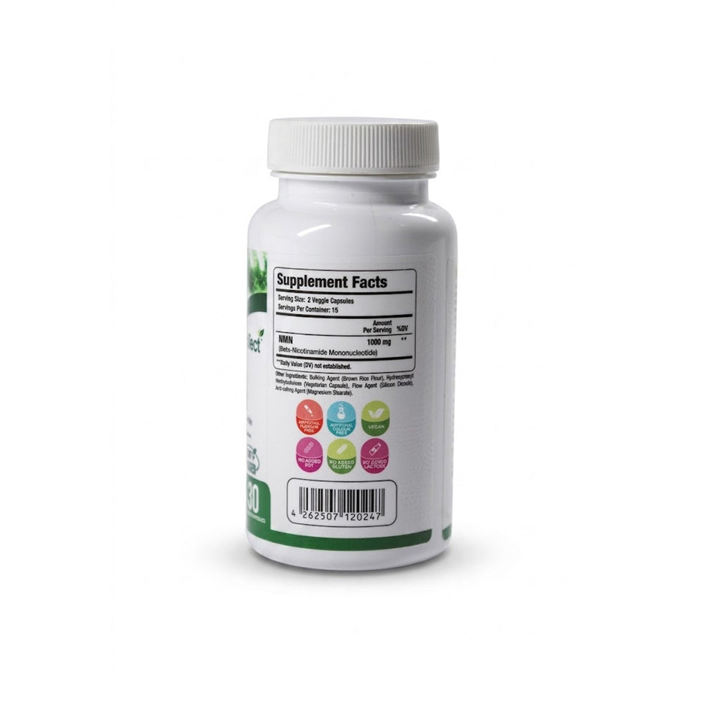 Optitect NMN 1000mg – NAD+ Booster, Cellular Repair & Anti-Aging (30 Veggie Capsules)